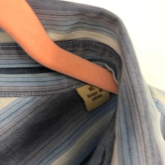 SOLD! Tommy Bahama Tencel Lyocell Striped Long Sleeve Button Down XL - Picture 6 of 9